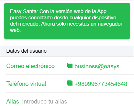 Easy Santa - Teléfono virtual